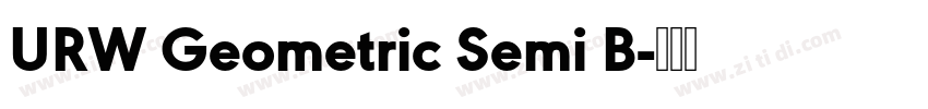 URW Geometric Semi B字体转换